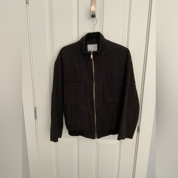 OAK + FORT Unisex Metal Zipper Jacket - Picture 1 of 2